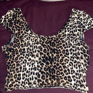 Cheetah crop top